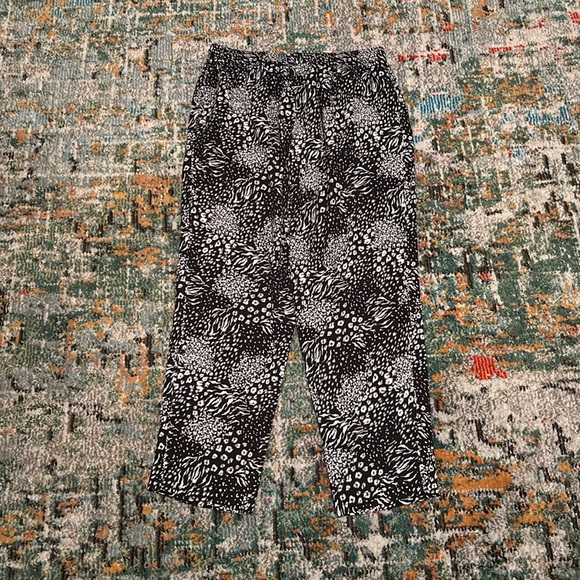 JOIE “Ceylon” Print Cropped Trousers, Size Medium - Picture 5 of 9